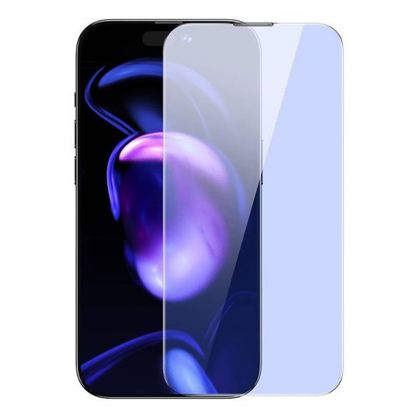 Baseus iPhone 14 Pro Max Folie de sticlă pentru filtrarea luminii albastre, 0,4 mm