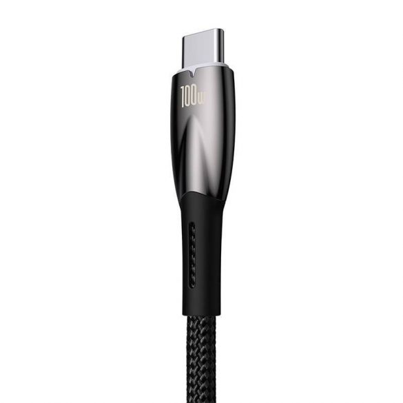 Baseus Glimmer USB - Cablu de încărcare USB-C, 100 W, 2 m (negru)