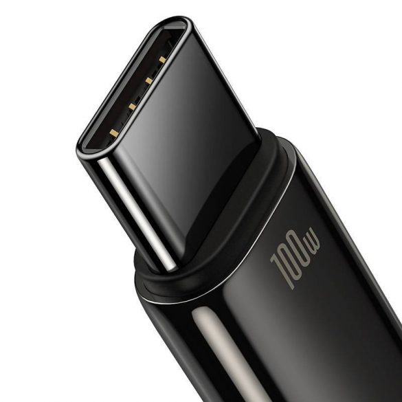 Cablu USB - USB-C Baseus Tungsten Gold, 100 W, 2 m (negru)