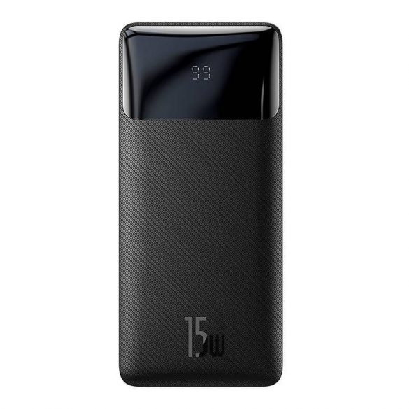 Baseus Bipow Powerbank 20000mAh, 2xUSB, USB-C, 15W (negru)