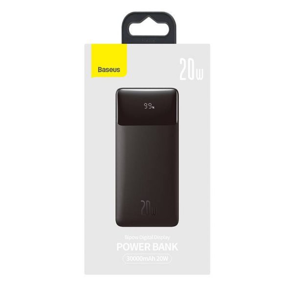 Baseus Bipow Powerbank, 30000mAh, 20W (negru)