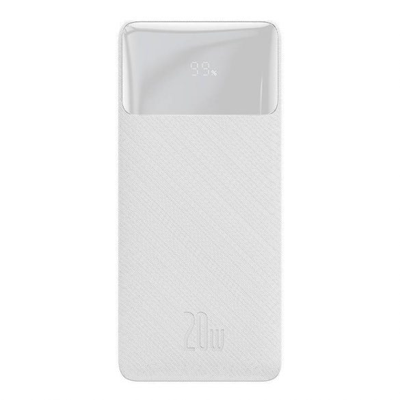 Baseus Bipow Powerbank, 30000mAh, 20W (alb)