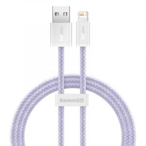 Baseus Dynamic 2 USB - Cablu de încărcare Lightning, 2,4 A, 1 m (violet)