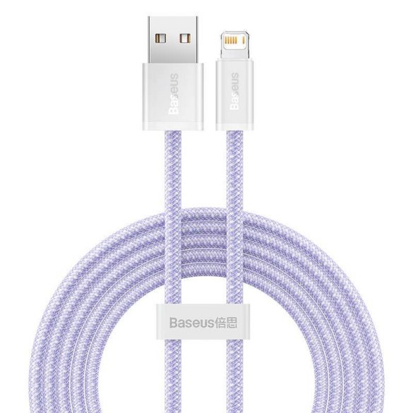 Baseus Dynamic 2 USB - Cablu de încărcare Lightning, 2,4 A, 2 m (violet)