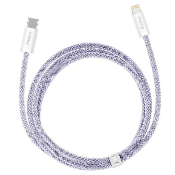 Baseus Dynamic 2 USB-C - Cablu de încărcare Lightning, 20 W, 1 m (violet)