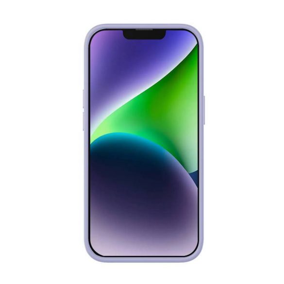 Husă Baseus Liquid Silica iPhone 14 Plus, folie de sticlă și kit de curățare (violet)