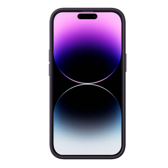 Husă Baseus Liquid Silica iPhone 14 Pro, folie de sticlă și kit de curățare (violet închis)