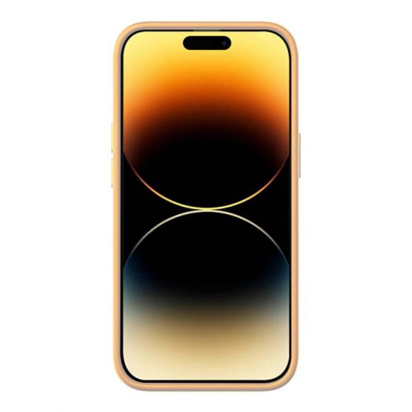 Husă Baseus Liquid Silica iPhone 14 Pro, folie de sticlă și kit de curățare (galben)