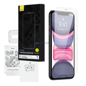 Folie securizată Baseus Crystal HD 0,3 mm pentru iPhone 11/XR