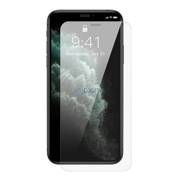 2x Baseus Crystal Tempered sticlă 0.3mm pentru iPhone X/XS