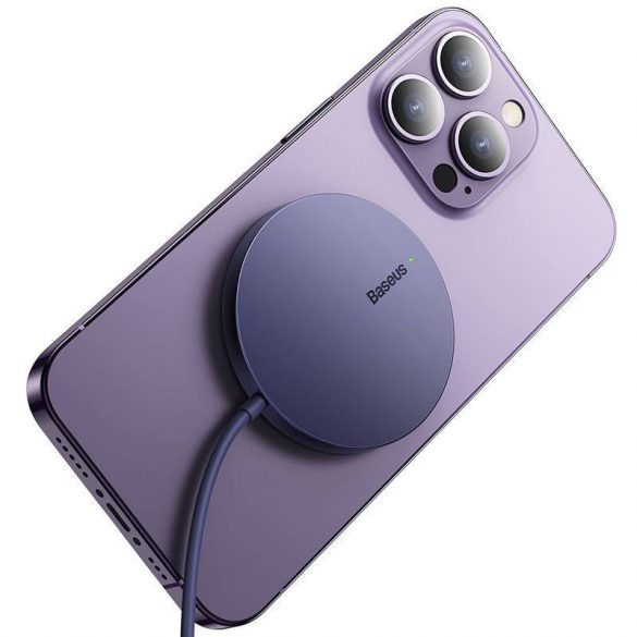 Încărcător wireless magnetic Baseus Simple Mini3, 15 W (violet)