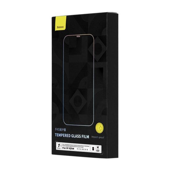 Film de sticlă cu filtru de privatizare Baseus iPhone 11/XR, 0,3 mm