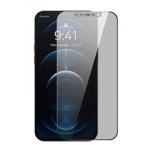 Film de sticlă cu filtru de privatizare Baseus iPhone 12 Pro Max, 0,3 mm