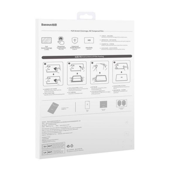 Baseus Huawei MatePad 11 10.4" folie de sticlă de cristal, 0.3mm