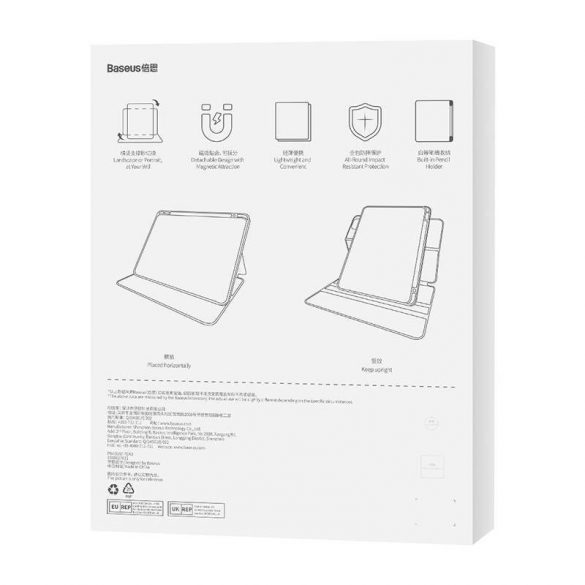 Carcasă magnetică Baseus Minimalist iPad 10 10,9" (gri)