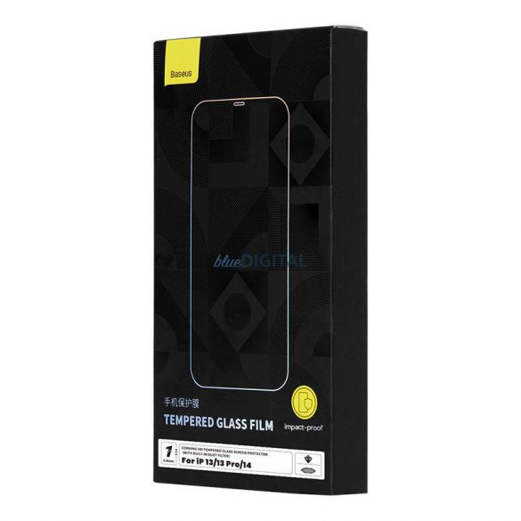 Sticla securizata Baseus 0.4mm iPhone 13/13 Pro/14 + kit de curatare