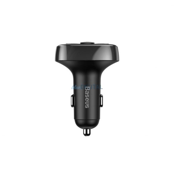 Transmițător FM Bluetooth de tip Baseus T 2xUSB microSD (negru)