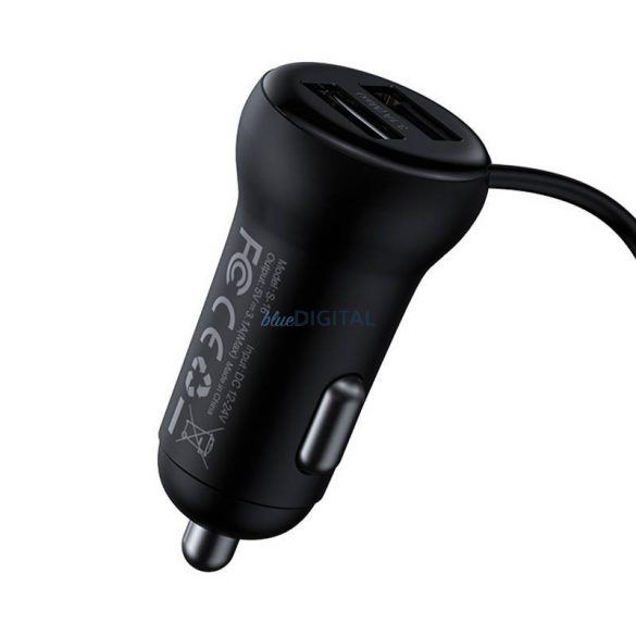 Auto Bluetooth MP3 player + încărcător Baseus T-shaped S-16 black OS