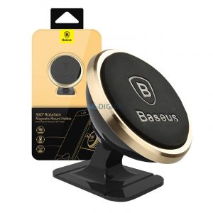 Suport magnetic pentru telefon Baseus (auriu)