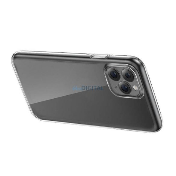 Husă Baseus Crystal Series pentru iPhone 11 Pro (transparentă) + Sticlă securizată + Kit de curățare