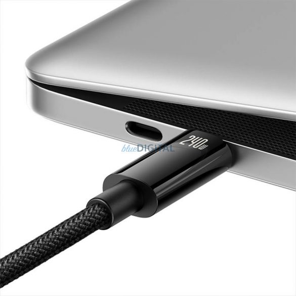 USB-C Cablu USB-C Baseus Tungsten gold 240W 1m (negru)