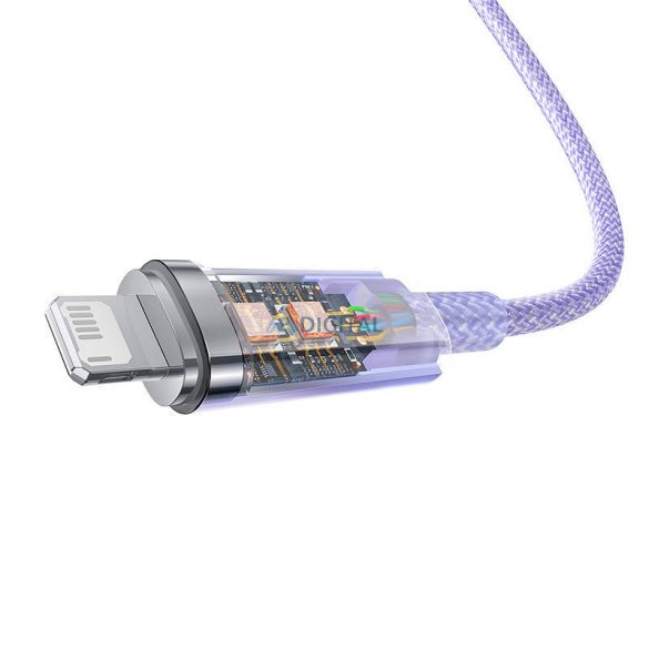 Cablu de încărcare rapidă Baseus USB-A Lightning Explorer Series 1m 2.4A (violet)