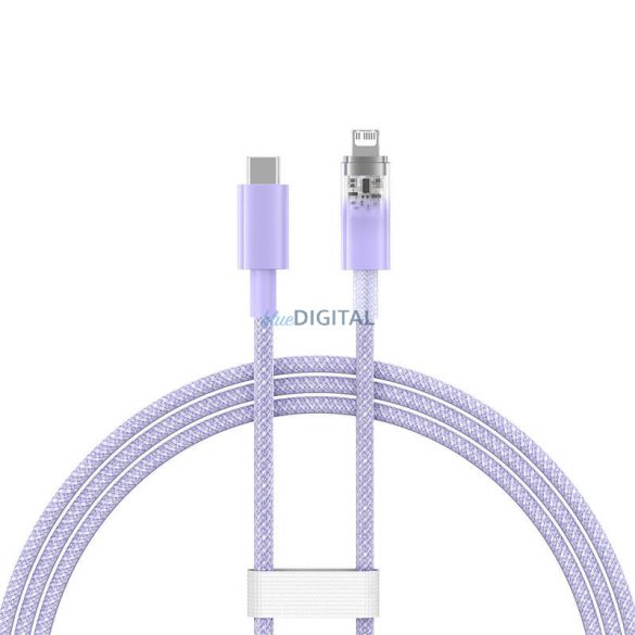 Cablu de încărcare rapidă Baseus USB-C Lightning Explorer Series 1m, 20W (violet)