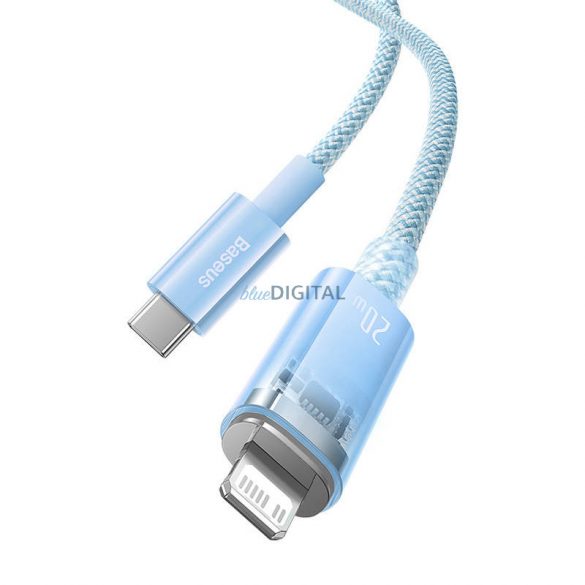 Cablu de încărcare rapidă Baseus USB-C Lightning Explorer Series 1m, 20W (albastru)