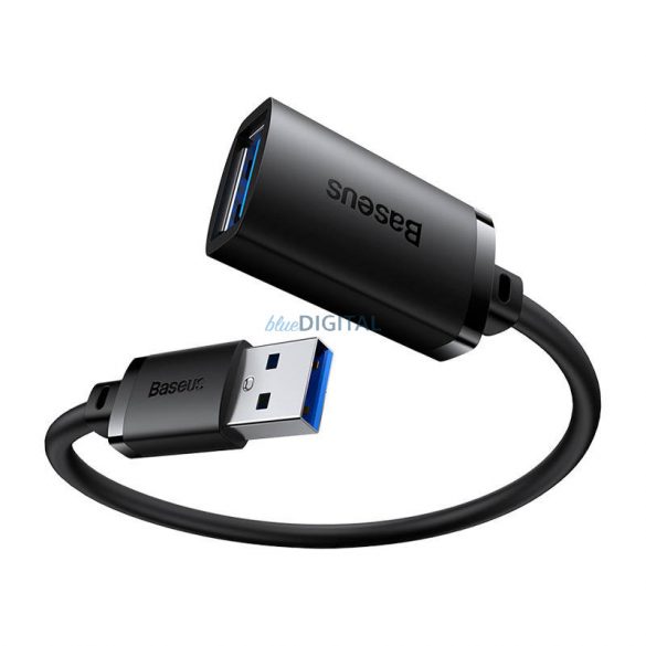 Cablu prelungitor USB 3.0 de la conectorul tată Baseus la conectorul mamă, seria AirJoy, 1m (negru)