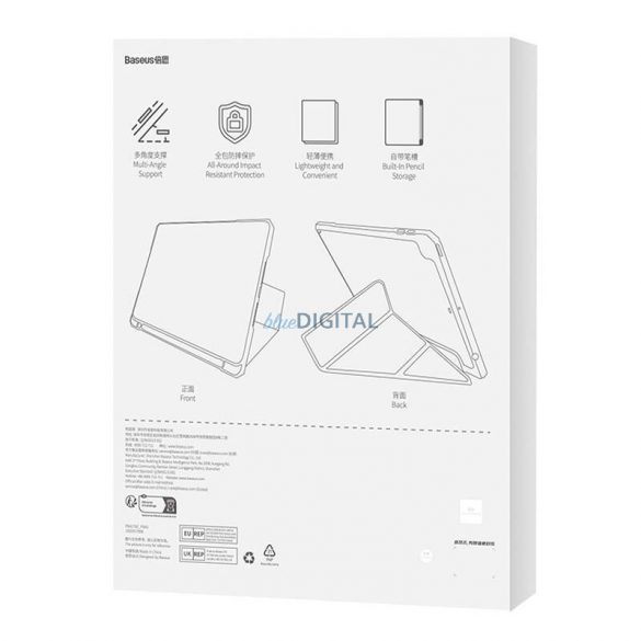 Husă de protecție Baseus Minimalist Series iPad 10 10.2" (2019/2020/2021) (albastru)