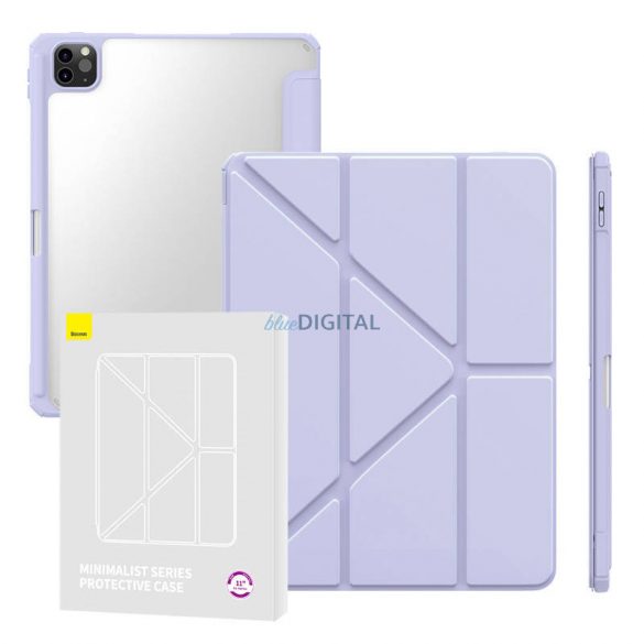 Husă de protecție Baseus Minimalist pentru iPad Pro (2018/2020/2021/2022) 11-inch (fioletowe)