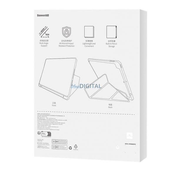 Husă de protecție Baseus Minimalist Series iPad 10,2" (gri)