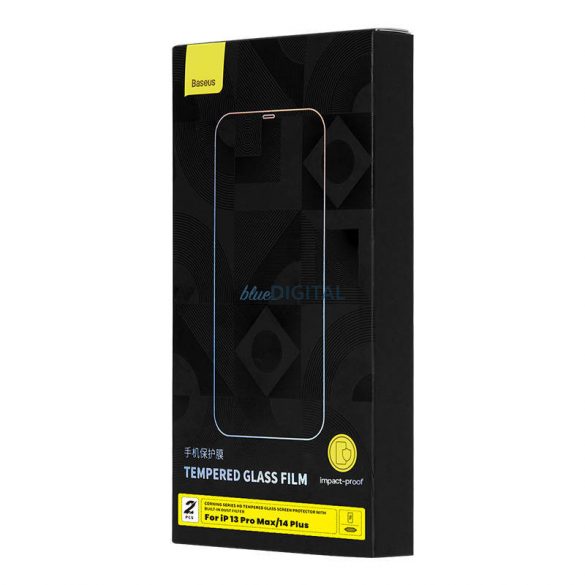 Sticlă călită Baseus Corning iPhone 13 Pro Max / 14 Plus filtru de praf încorporat