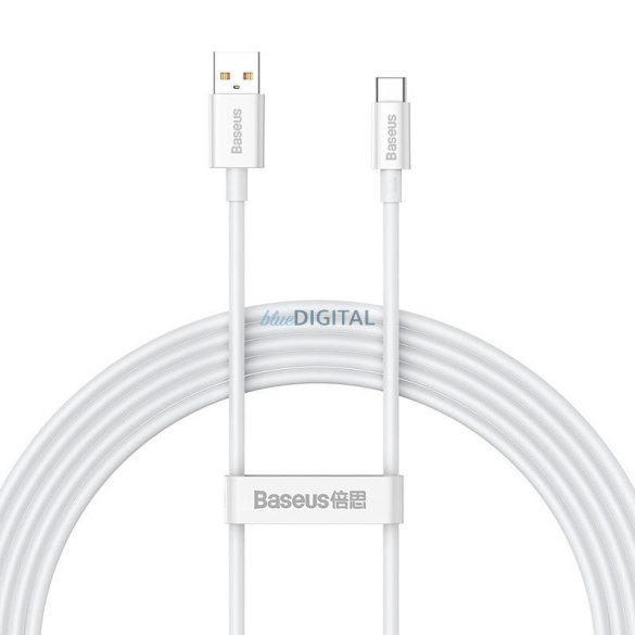 Cablu USB la USB-C Baseus Superior 100W 2m (alb)