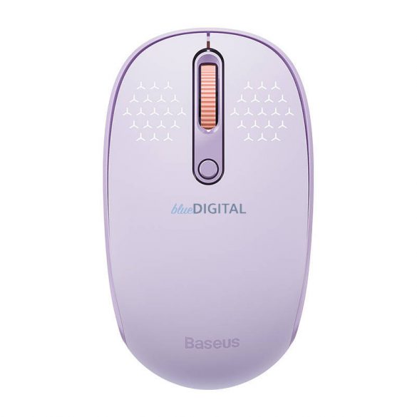 Mouse fără fir Baseus F01B Tri-mode 2.4G BT 5.0 1600 DPI (violet)