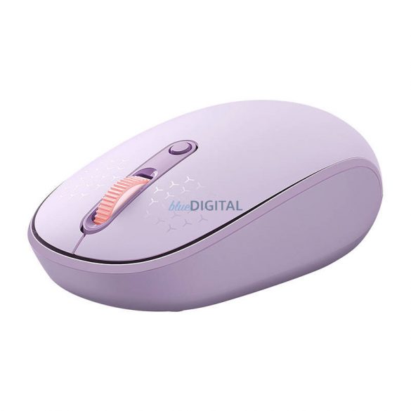 Mouse fără fir Baseus F01B Tri-mode 2.4G BT 5.0 1600 DPI (violet)