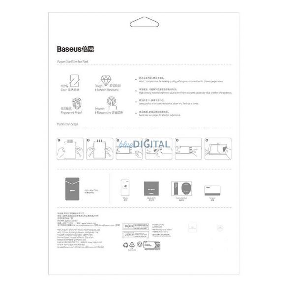 Folie Baseus Paperfeel pentru Pad Pro (2018/2020/2021/2022) 11″ /Pad Air4/Air5 10.9″, transparentă