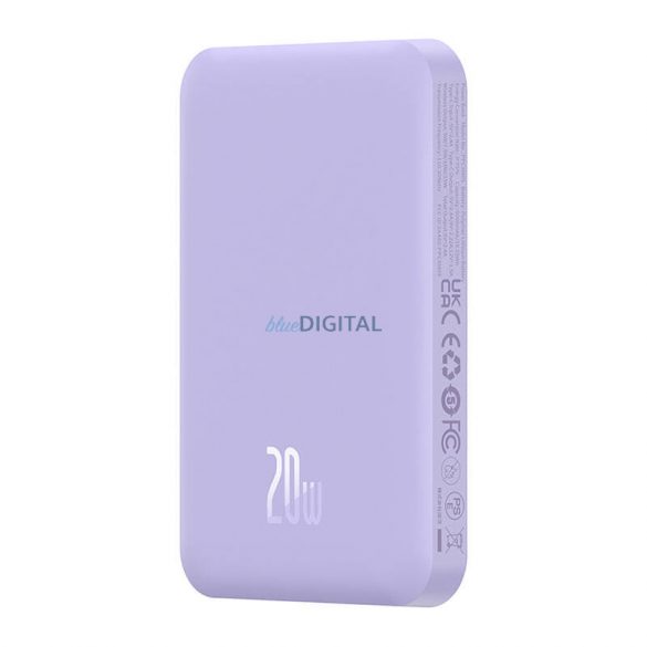 Mini Powerbank magnetic Baseus 5000mAh 20W (violet)