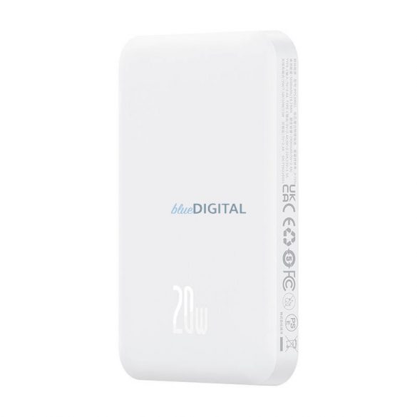 Mini Powerbank magnetic Baseus 5000mAh 20W (alb)