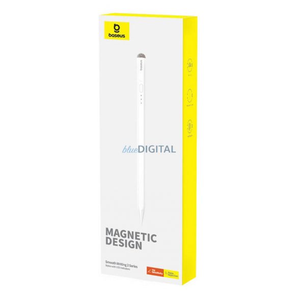 Stylus activ Baseus Smooth Writing 2 cu afișaj LED - alb