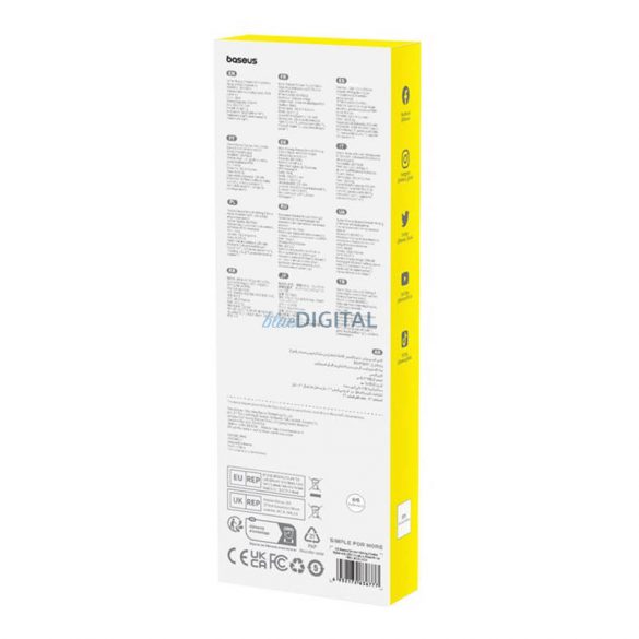 Stylus activ Baseus Smooth Writing 2 cu afișaj LED - alb