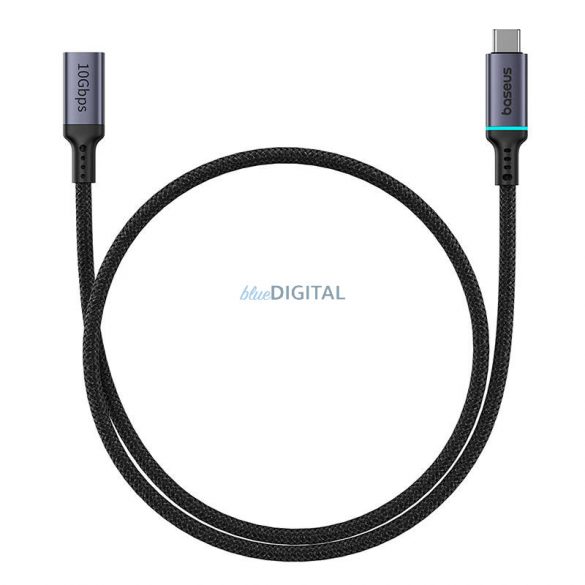 Cablu prelungitor de înaltă definiție Baseus de la USB-C mascul la mamă 10 Gbps, 0,5 m (negru)