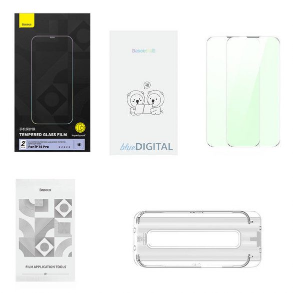 Sticla securizata cu protectie pentru intimitate Baseus Crystal Series Iphone 14 PRO