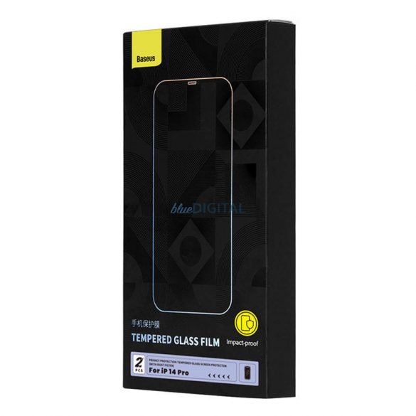 Sticla securizata cu protectie pentru intimitate Baseus Crystal Series Iphone 14 PRO