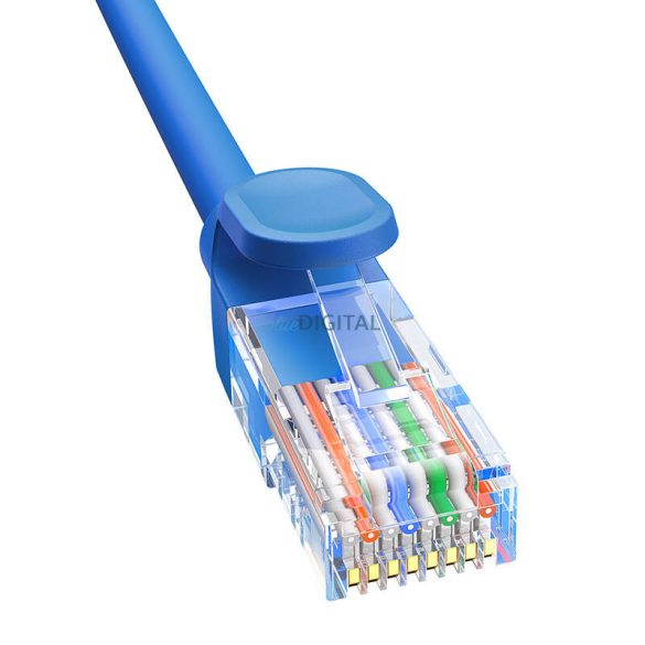 Cablu rotund Baseus Ethernet RJ45, Cat.6, 3m (albastru)