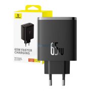   Încărcător de perete Baseus OS-Cube Pro 2xUSB-C + USB, 65W (negru)