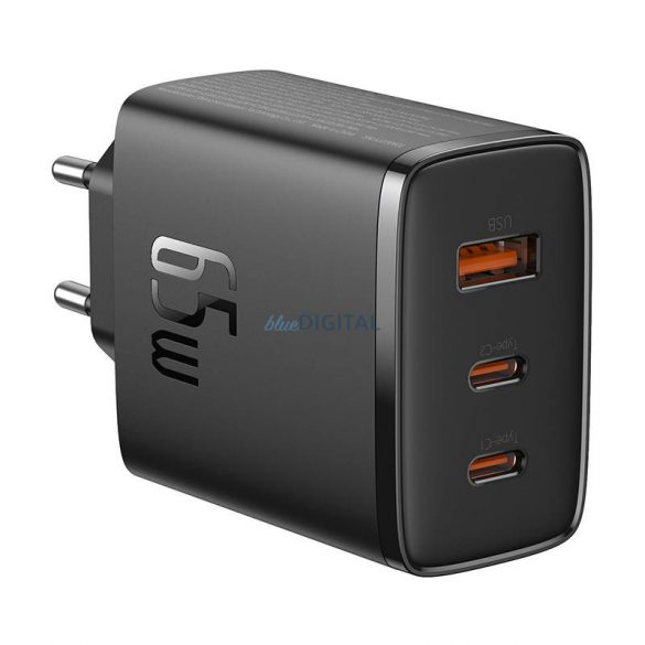 Încărcător de perete Baseus OS-Cube Pro 2xUSB-C + USB, 65W (negru)