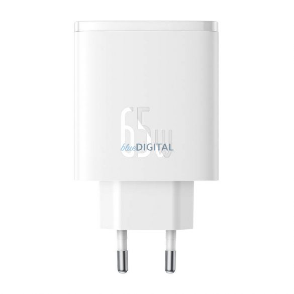 Încărcător de perete Baseus OS-Cube Pro 2xUSB-C + USB, 65W (alb)