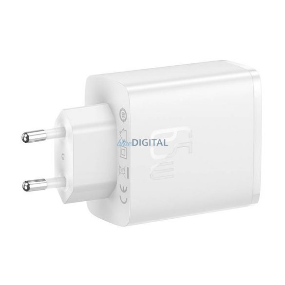 Încărcător de perete Baseus OS-Cube Pro 2xUSB-C + USB, 65W (alb)