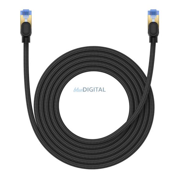 Cablu de rețea împletit cat.7 Baseus Ethernet RJ45, 10Gbps, 3m (negru)